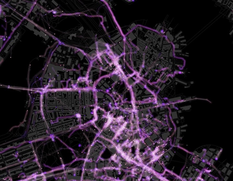 MIT Senseable City Lab, urban mobility visualisation